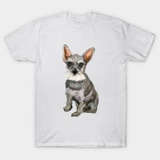 Cute Schnauzer Dog T-Shirt